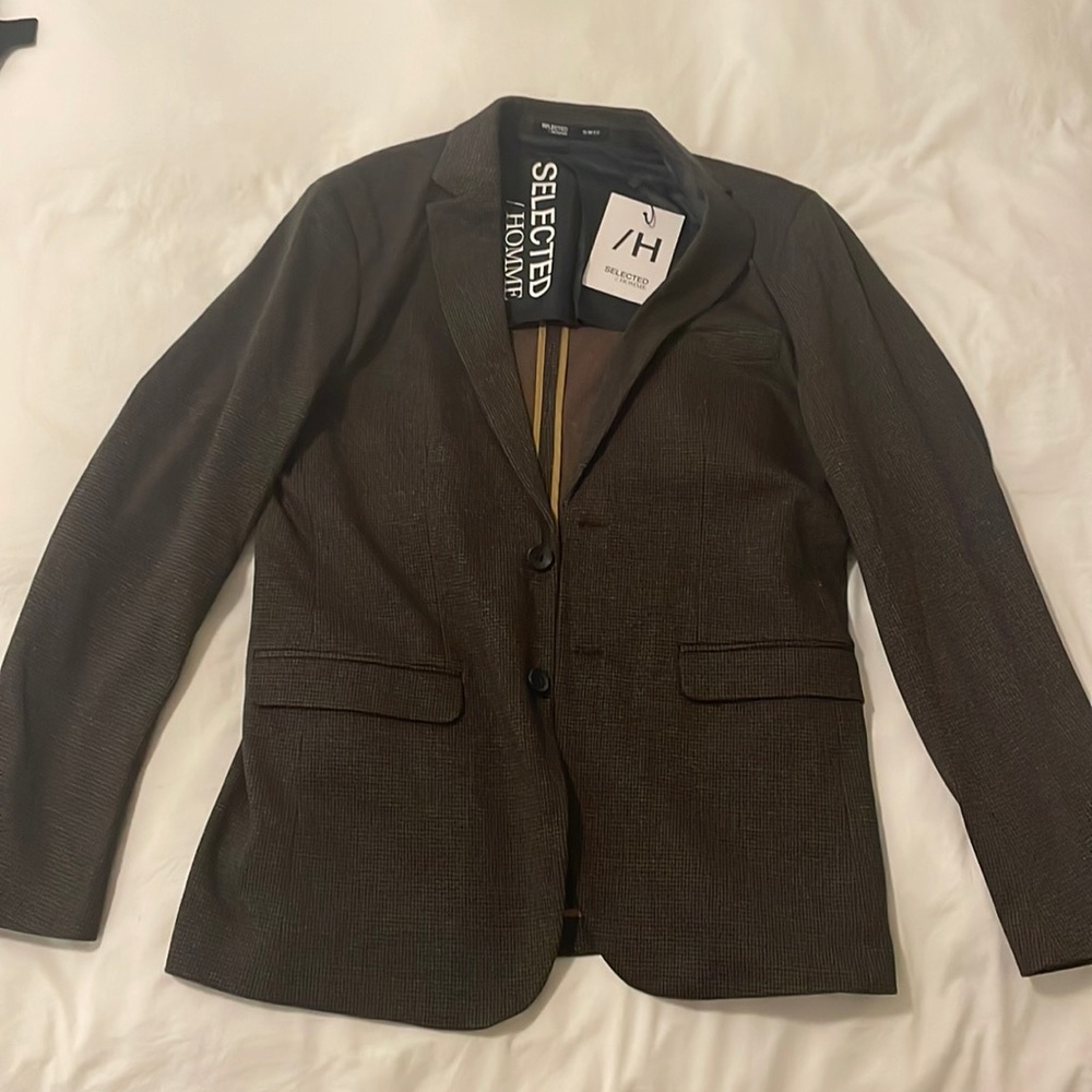 COPY - NEW SELECTED / Homme Slim Fit Sports Jacket Blazer, Colour Brownie/Hound…